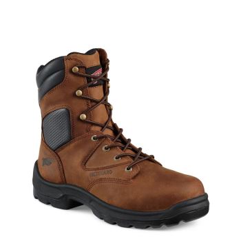Red Wing FlexBond 8-inch Safety Toe Metguard Mens Work Boots Brown - Style 4422